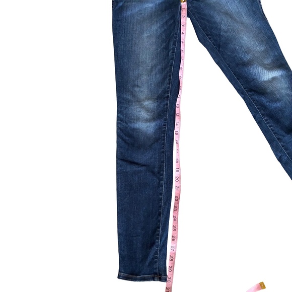 Madewell 10” High-Rise Skinny Jeans 27T Dark Blue Stretch Magic Pockets - Picture 7 of 8